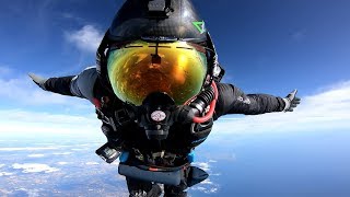 Halo Oxygen Skydive Jump from 7980 meters