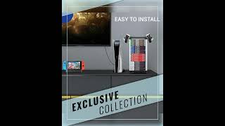 Ant Esports Multifunctional Universal Game Disc Storage Tower, Game Disk Rack Controller Holder H...