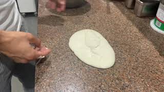 How to shape a high hydration sourdough bread without sticking your hands  Coil folding Technique