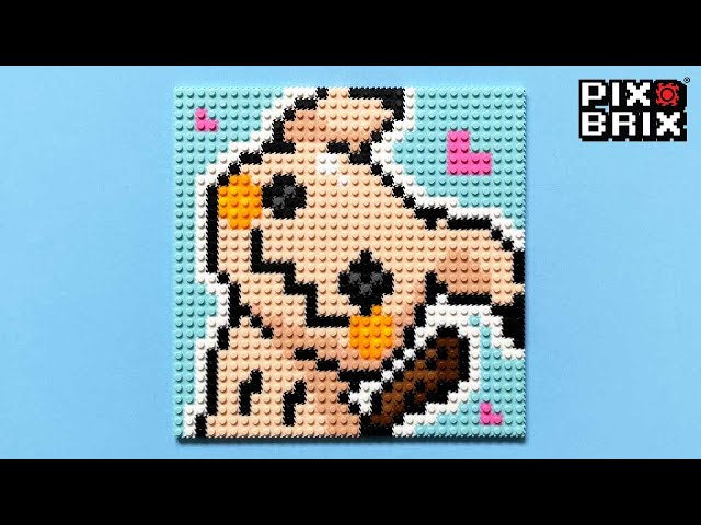 Vaporeon Pokémon Pixel Art - Pix Brix Instructions 