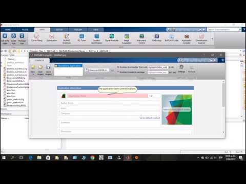 Exportar un Proyecto de Matlab como .exe