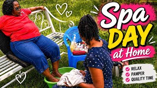 I Turned My Backyard Into a Spa to Surprise My Mum ❤️ | Relaxing Home Pedicure Vlog