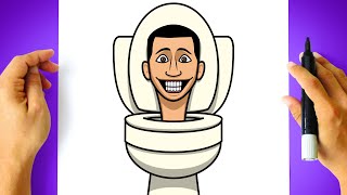 How to DRAW SKIBIDI TOILET