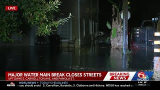 Water main break on Panola Street is causing closures and a boil water advisory