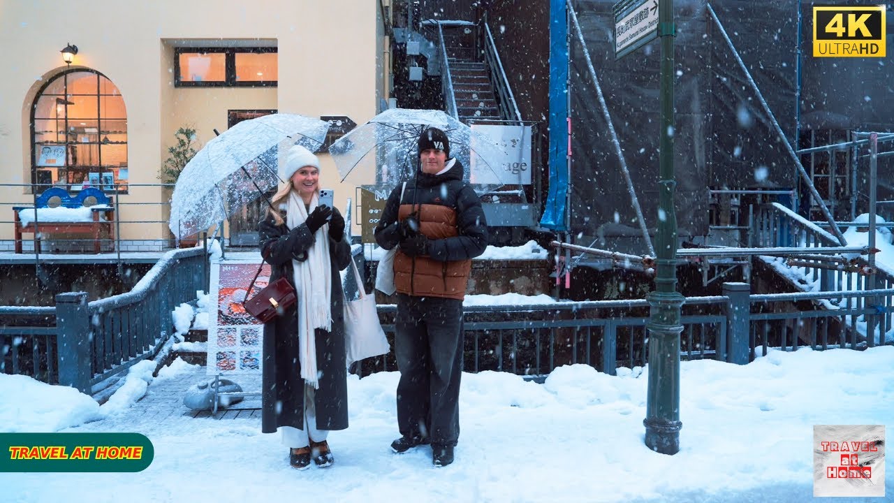 4K HDR Japan travel 2026 | Heavy Snow Walk Through Korinbo（香林坊）, Kanazawa | Winter Ambience Japan