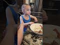 CUTE 3 YEAR OLD GIRL EATING WHITE RICE AND CHICKEN ADOBO Shorts Whiterice Toddler 
