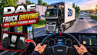 Euro Truck Simulator Realistic Driving with HORI Force Feedback Wheel  #eurotruck #ets2