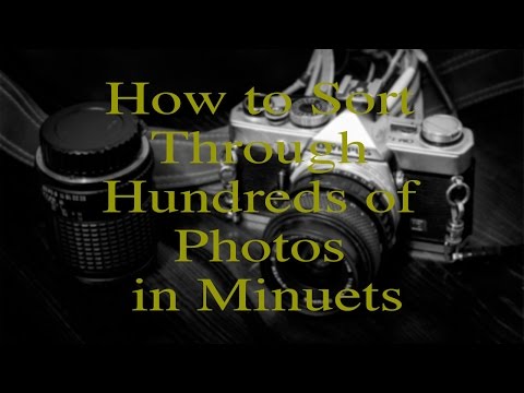 Como classificar através de centenas de fotos em minutos - Adobe Bridge Tutorial