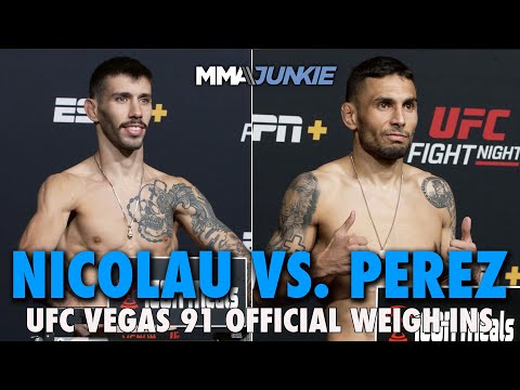 UFC on ESPN 55: Nicolau vs. Perez Official Weigh-In Live Stream | Fri. 12 p.m. ET
