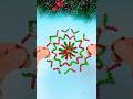 DIY pipe cleaner Snowflake