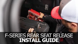 Ford FSeries Rear Seat Release Install Guide