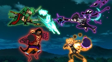 Luffy VS Naruto OP(All Form) & Sasuke Indra V2 in Jump Force Movie🔥