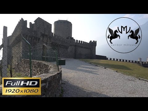 The castle of Montebello ¦ Castello di Montebello ¦ Bellinzona ¦ Ticino ¦ Switzerland ¦ Full HD