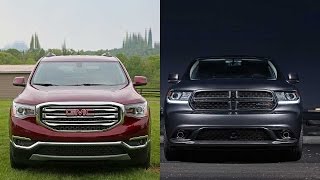 2017 Gmc Acadia vs 2015-2016 Dodge Durango Gmc Acadia Vs Dodge Durango Specs
