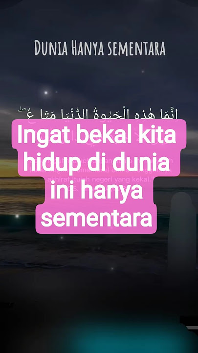 v1282 hidup di alam dunia ini hanya sementara #nasehatislami  @harapanemas8322