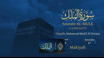 سورة الملك رواية ورش مطرجم باللغة الفرنسية Le Saint Coran, Sourate Al-Mulk, it