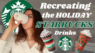 Recreating the HOLIDAY STARBUCKS drinks at home (vegan, cheap and BETTER)