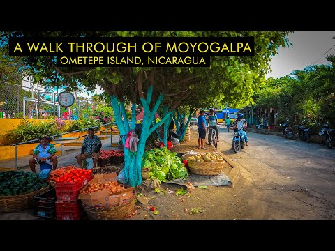 Walk Through Of Moyogalpa - Ometepe Island, Nicaragua 4K 🇳🇮