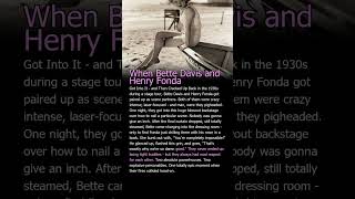 This Backstage Story Will Surprise You! #henryfonda #bettedavis nqC1kBwAOmo 13 score65 unknown be