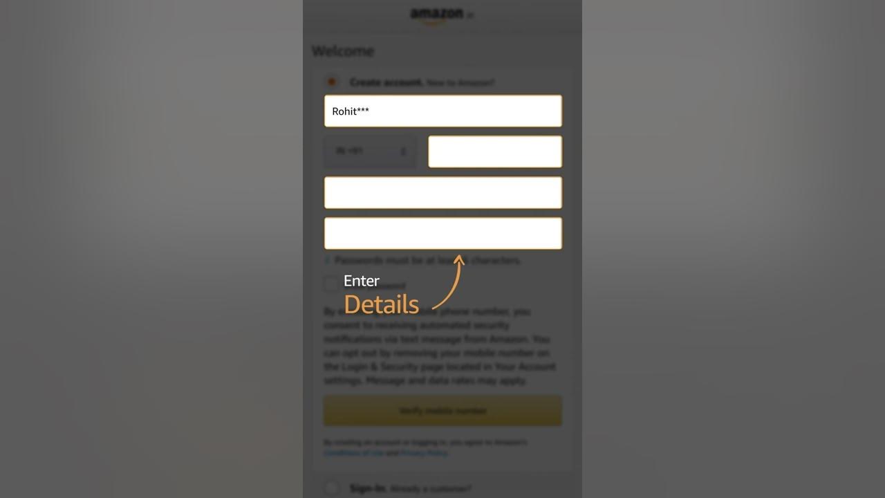 How to create a New Account on Amazon? English YouTube