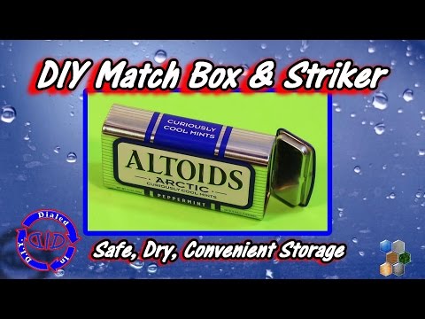 Make An Altoids Matchbox N Striker - Dry N Safe Matches