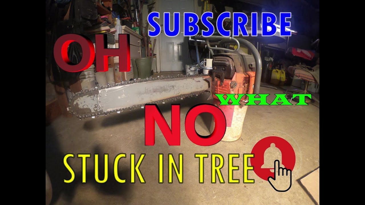 Cutting down a fir tree gone wrong.