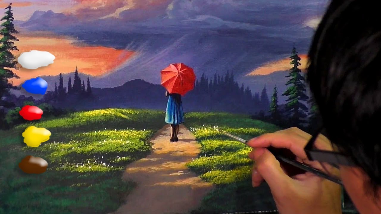 How to Paint Realistic Lady Waiting for Thunderstorm / Speed Painting / JMLisondra