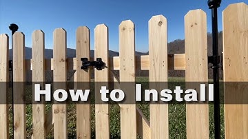 How to Install the Cedar No Dig Fence