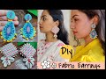 #handmade #jewellery Latest handmade Fabric Earrings Making At Home// Trendy Fabric Earrings 2020