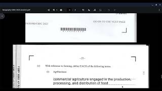 CSEC Geography 2023 paper 2- Question 4