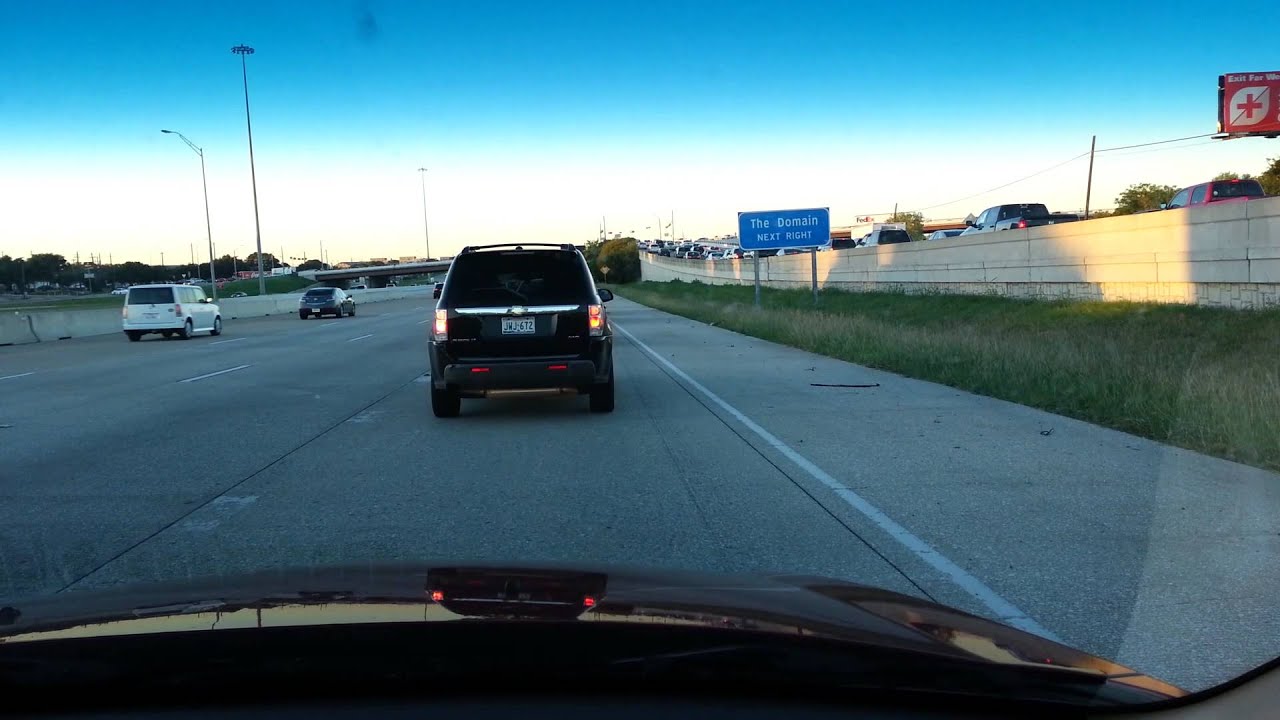 Skid marks on the road from our accident