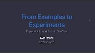 Talk by Kyle Mandli