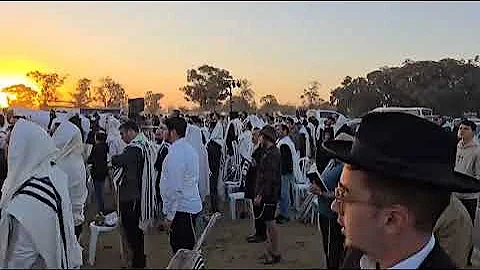 This morning thousands of Jews went to Nova festival grounds to pray Hoshana Rabba Sukkot prayers