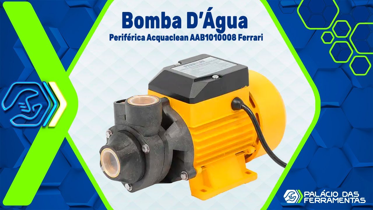 Bomba D'Água 0,5 Cv Periférica Acquaclean Bivolt FERRARI