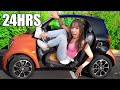 24 HOURS IN THE WORLD&#39;S SMALLEST CAR!!