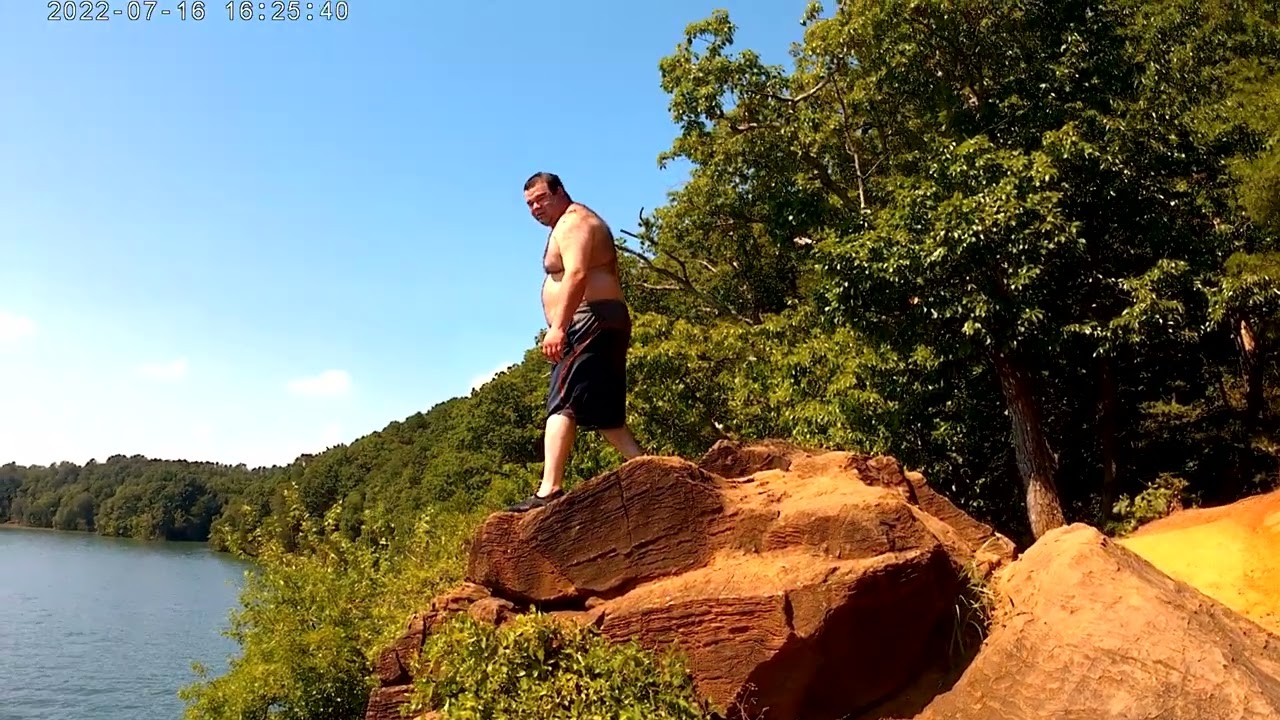 cliff jumping...  good sober fun along the way .. dude hit a 60 footer ! off the bluffs in Tellico