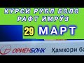 СРОЧНА: ХУШХАБАР РУБЛ БОЛО РАФТ БИНЕД ДОЛАР ПАСТ ШУД ТОҶИКИСТОН