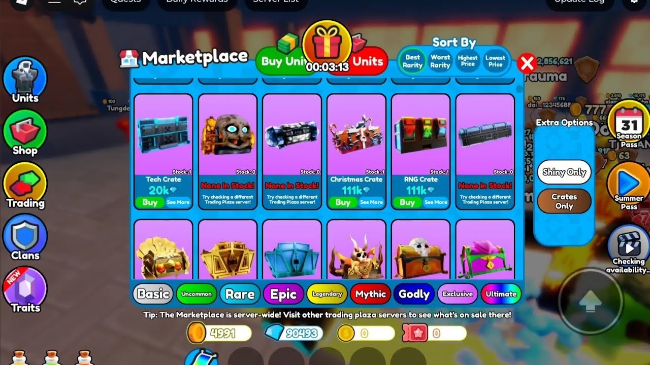 Roblox TTD buying and selling unit 