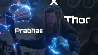 Thor X mirchi ||prabhas|| dailogue ft.mirchi bgm ⚡      #trend #thor #marvel #telugu #hindi #edit