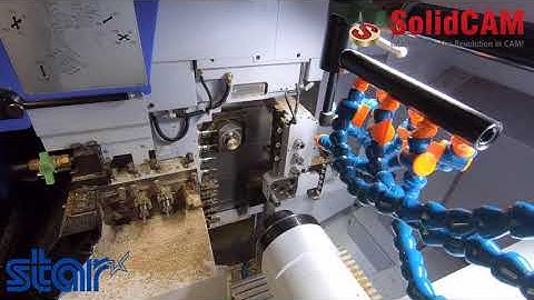 SolidCAM Sliding Head machining of a Golf Marker