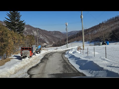 고원도시 태백은 연일 강추위 <strong>태백산</strong> 눈구경 관광객님도 날씨추워 한산함 산골 주행영상  ᆢ
