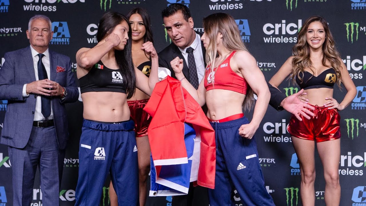 latinos auto sales Official Weigh-Ins | Combate Reinas | 2019