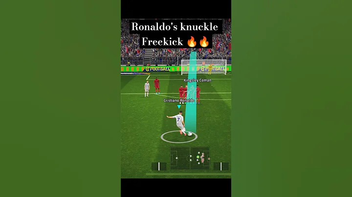 Ronaldo's knuckle shot freekick🔥 #efootball #shorts #pes #football #ronaldo #cristianoronaldo