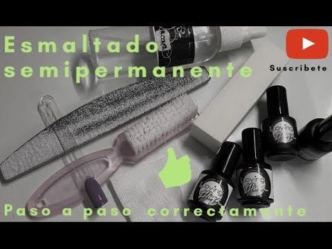 ESMALTADO SEMIPERMANENTE/APLICACIÓN PASO