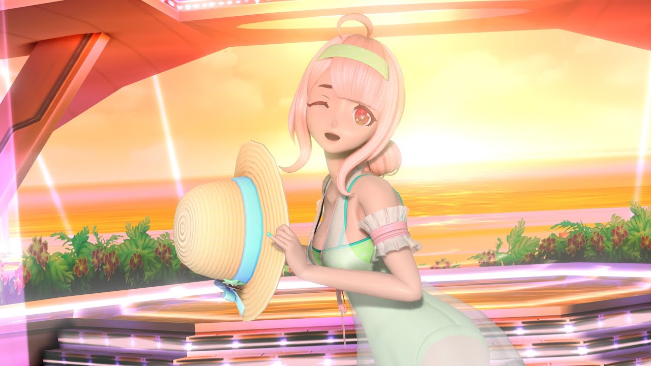 【MMD Uta Macross】Sunset Beach  (+Pack DL)