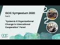 Ocic symposium 2020 part 2 systemic  organizational change in international cooperation panel