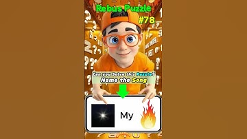 Rebus Puzzle #78: Name the Song by Solving This Puzzle #puzzlegame #rebusoftheday #puzzle