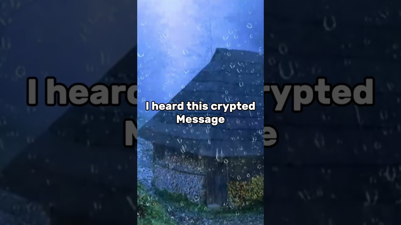 Creepy Crypted Message In Rain Noise Video..