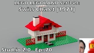LEGO LEGOLAND Set 349 - Swiss Chalet [1971] (Stud.io 2.0 - Ep. 70)
