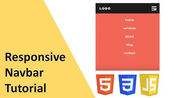 Part 2 - How to create a responsive navigation bar with HTML, CSS and JavaScript